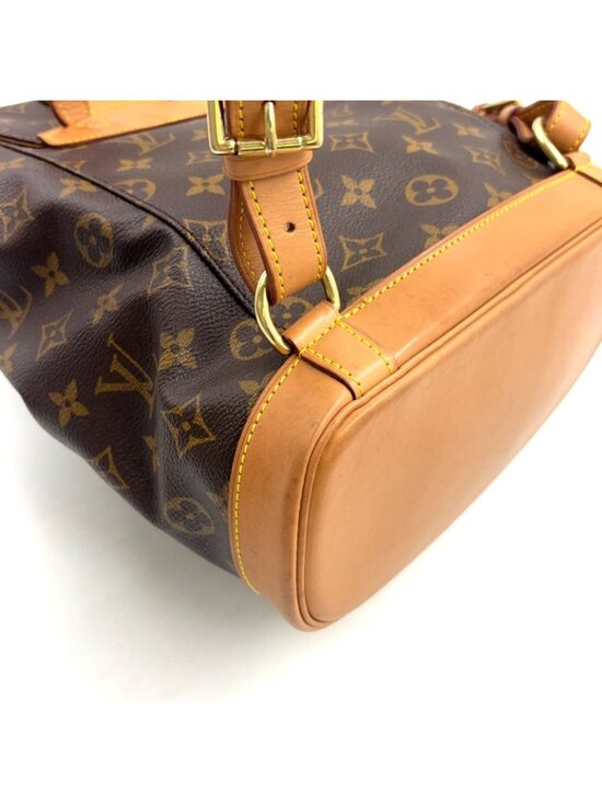 Louis Vuitton Montsouris Monogram Leather Brown Light Backpack Gold main image 6